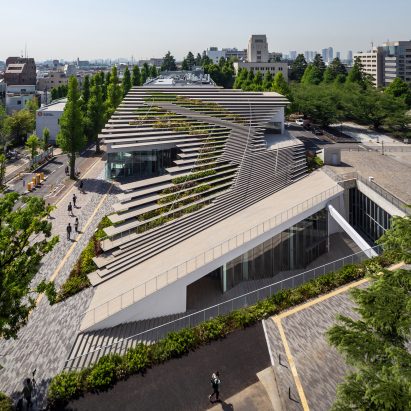 Kengo Kuma tucks Japanese student hub under wooden bleachers – Architecture – Dezeen