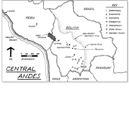 Seven Inca Pucaras on the Bolivian Frontier